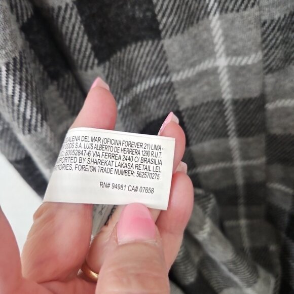 Y2k Forever 21 Sz 3X Plaid Knit Mini Dress Clueless Preppy Academia NWT - Picture 10 of 13